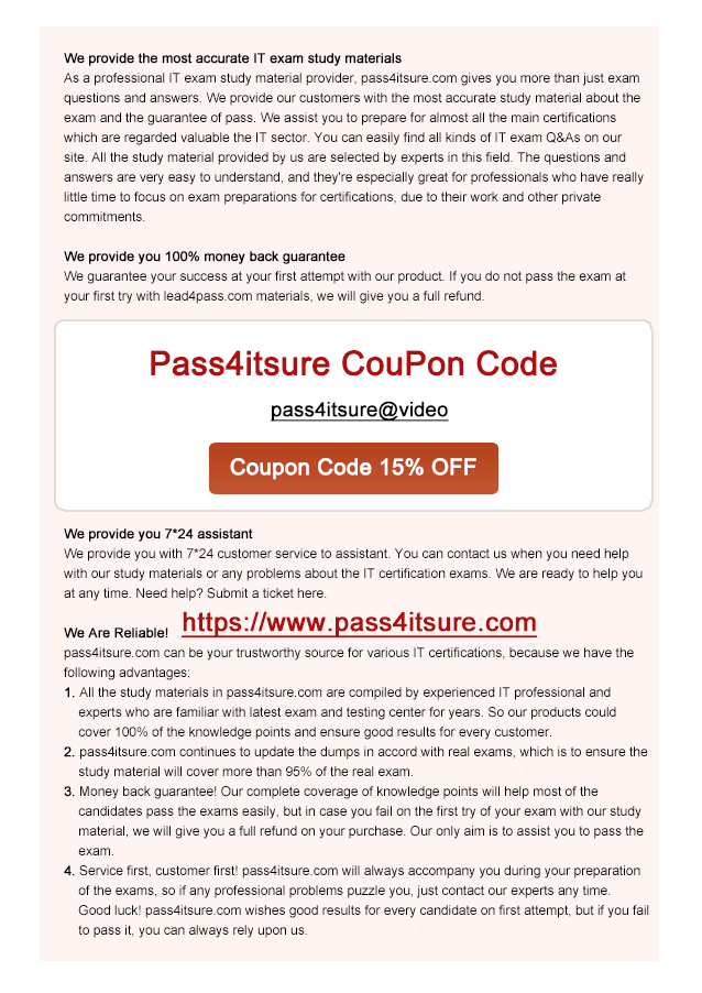 pass4itsure 70-761 coupon