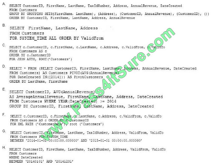 pass4itsure 70-761 exam question q6-1